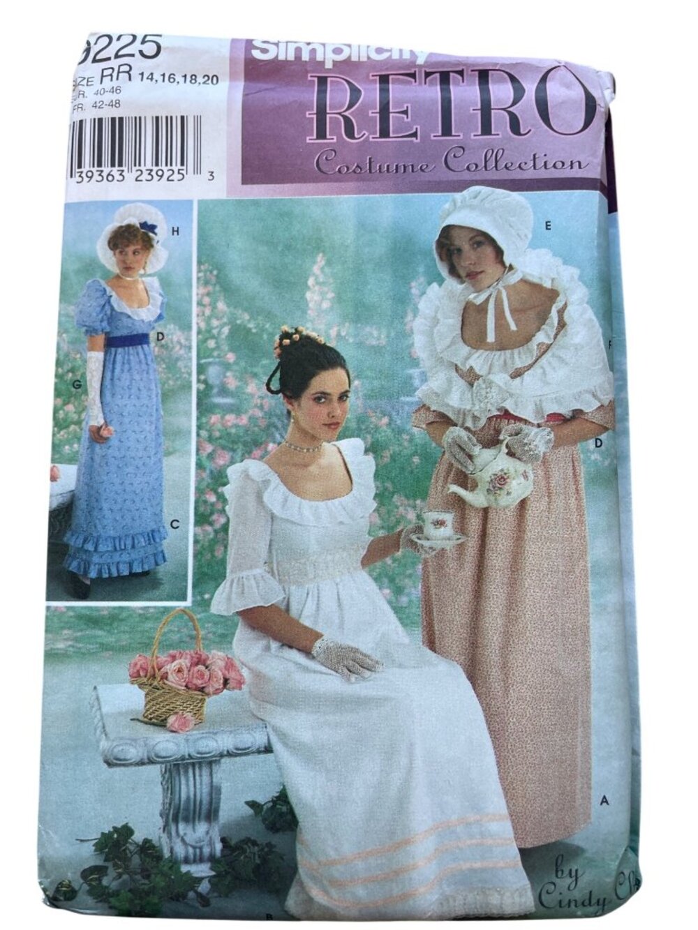Simplicity 9225 Sewing Pattern Bridgerton Edwardian Misses Sizes 14-20 UNCUT